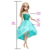 11.5 Inch/30cm Doll Clothes Flower Sequin Short Dress Series For Doll Clothes Accessories, Doll Dress Up Game Girls Toy Birthday Gift (Doll Not Included)