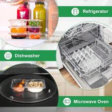 20PCS Double Compartment Condiment Container With Lids - Reusable Snack Pack Containers For Take-Out Sauces, Portion Control - Trong suốt 20PCS - Xem 9
