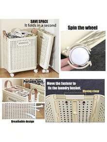 Laundry Baskets - Cream - View 7