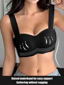 Sensual Star 5 piezas Sujetadores inalámbricos suaves y sin costuras para mujeres, sujetadores inalámbricos cómodos para dormir, ajuste talla ABC - Multicolor - Ver 2