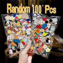 1枚/10枚/30枚/50枚/100枚卡通魅力胸针套装 - 哥特复古朋克珐琅徽章，可别在衬衫、包包和外套上 - 锌合金徽章胸针，休闲装扮和派对的完美之选 - 胸針 - 查看 1