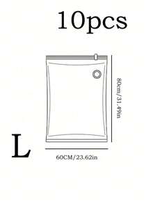 1/5/10pcs, Extra Large Vacuum Transparent High Quality Compression Storage Bags, Portable Storage Bags For Travel Essentials, Clothes, Bedding, Blankets, Bedding, Etc. Manual Vacuum Pump Compression Bag Set, No Electricity Required, Transparent Vacuum Compression Storage Bags - Multicolor - View 27