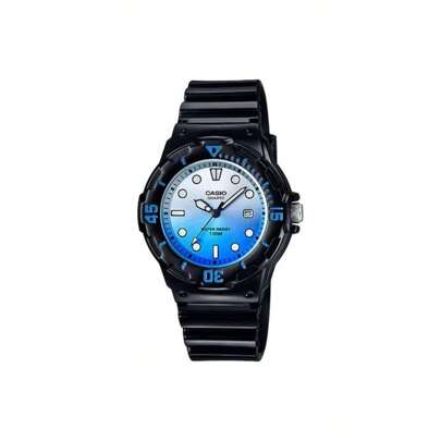 Casio Ladies'/Men's Quartz Watch, Made Of Rubber, Suitable For Daily Wear, Macron Color Series,LRW-200H-2E