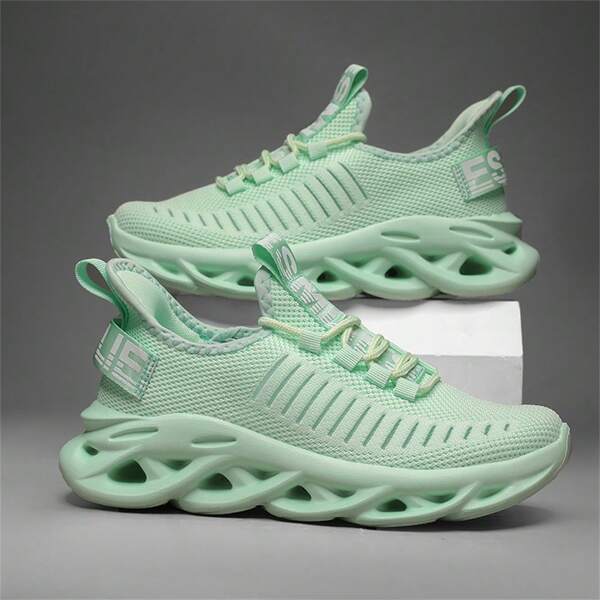 Novos Lançamentos Primavera/Verão 2025 Tênis Esportivos Leve e Respirável para Casais, Sapatos Casuais Grandes para Homens e Mulheres, Sapatos para Corrida, Sapatos Confortáveis para Caminhada, Sola Ondulada MD+, Antiderrapante e Durável, Macio e Confortável, Padrão Irregular Aleatório