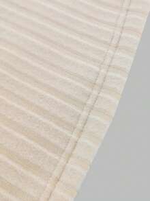 Nouveau Top t-shirt casual quotidien en peluche chaud à col rond, de couleur unie et rayé, pour femmes en automne