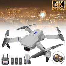 2025 New Gray 4K Dual Camera RC Drone - Grey - View 1