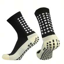 4Pcs/Set Durable Polyester Soccer Socks And Accessories Set - Comfortable Knit Tube Socks With Leg Sleeves, Taping Straps, And Drawstring Bag For Training And Matches