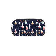 1 件化学元素主题铅笔盒，带化学元素图案，学生铅笔盒，大容量铅笔盒收纳铅笔盒带拉链，适合学生返校文具收纳、学校用品、返校