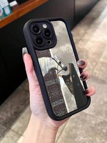 1 pieza Funda de teléfono con diseño de caballo, resistente a golpes, cubierta protectora antideslizante compatible con iPhone 16, 16 Plus, 16 Pro Max, 16e, 15, 15 Plus, 15 Pro Max, 15e, 14, 14 Plus, 14 Pro Max, 14