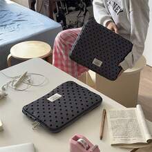 韓式刺繡波點通勤筆電包，適用 11/13/15 吋筆電與平板，適合學生、上班族，開學季適用 - 彩色 - 查看 3