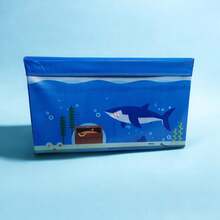 Children's Folding Stool Organizer - Blue - View 4