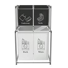 Laundry Sorter Cart - Black - View 5
