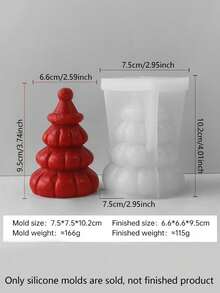 1pc Snowman, Christmas Tree, Santa Claus Candle Mold, DIY Silicone Snowman Candle Mold For Candle, Wax Melt, Plaster, Soap, Resin Crafts, Christmas Snowman Design, Home Decor, Holiday Gift, Art Supplies - White - View 17