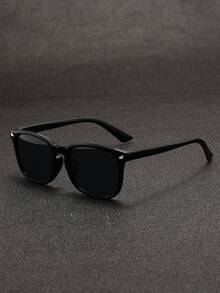 1pc Unisex Round Frame Y2K Futuristic Clear Lens Glasses - Multicolor - View 18