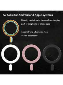 MagneGrip Pro Series: Universal Ultra Thin Magnetic Sticker Plate Kit For Wireless Charging | Strong Magnetic Mount Accessories For Car Dashboard, Air Vent, Home Office | Phone Metal Ring Pad Compatible With Iphone 15 Pro Max 14 13 Sam Sung Galaxy S24 Ultra Pixel 8 Case | MagSafe Compatible Metal Sheet | Anti-Slip Secure Holder,Ultra-Thin Design, Casing Does Not Bulge Compatible With IPhone, Android Phone, Gift For Birthday, Family, Friends Car Accessories Car Phone Holder