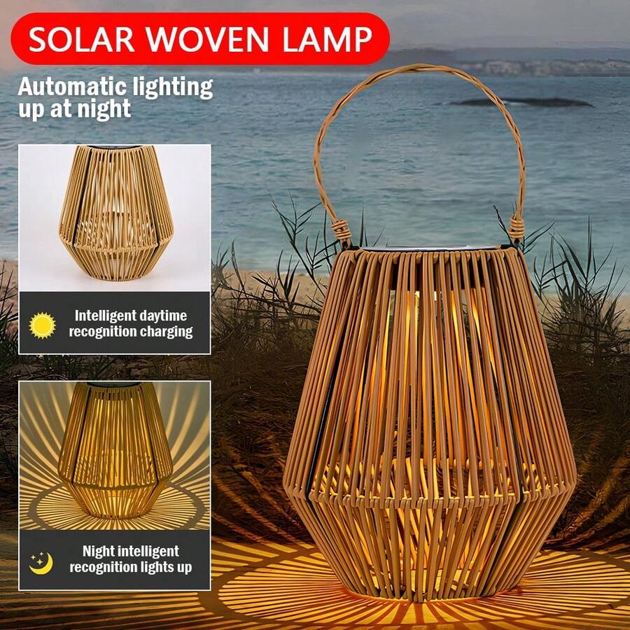 2 Pack Solar Lanterns-Your Go-To Outdoor Decor Essential For Garden Glow-Ups, Yard Makeovers, And Patio Vibes! Automatic Solar Charging+Dream Warm Light.Perfect For Summer Nights, BBQ Parties. Durable, And Budget-Friendly-Snag The Set That's Selling Out Faster Than Sunset! - 2 件裝 - 查看 1