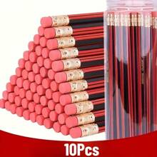 10 Stück/50 Stück natürliche Holz HB Bleistifte, 1,0-1,9mm Mine, geeignet zum Schreiben, Kalligraphie, für Studenten, Skizzieren, Zeichnen, Notizen, als Geschenk, für Hochzeiten, Hotels, Bürobedarf, Schulbedarf, Prüfungen, Urlaubsgeschenke