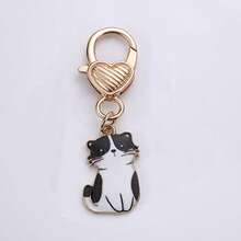 1pc Cat Keychain Pet Key Ring Animal Key Chains Souvenir Gifts For Women Men Cay Keys DIY Handmade Jewelry