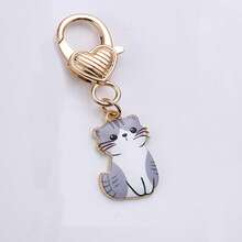 1pc Cat Keychain Pet Key Ring Animal Key Chains Souvenir Gifts For Women Men Cay Keys DIY Handmade Jewelry