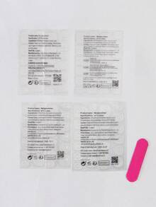 Get Romantic With 24pcs Long Square Heart Pattern Full Cover Fake Nail Kit For Women Press On Nails Nail Supplies - Multicolor - View 6