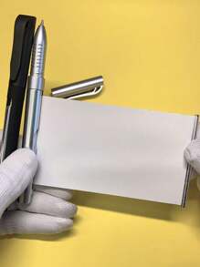 1 Reusable Pen With Expandable Memo Pad, Made Of Plastic Material, A Multifunctional Writing Tool For Exams And Notes Taking