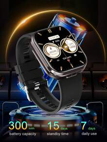 EIGIIS 男女适用二合一智能手表，内置耳塞 - 远程摄像头控制、音乐播放、天气查看、秒表、多种运动模式 - 理想的节日礼物，运动手表 | 双屏手表 | 可充电电池，兼容 和 Android - 彩色 - 查看 10