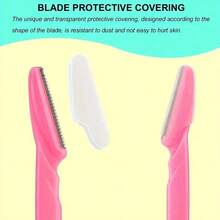 1pc/10pcs/30pcs Canned Eyebrow Razor With Protective Net, Long Stainless Steel Handle, Anti-Scratch Makeup Tool,Cheap,Stocking Stuffers,Makeup,Makeup Tools,Cheap Stuff,Gifts,Gifts For Women,Christmas Gifts - Multicolor - View 10