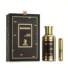 BHARARA KING Golden EDITION, Premium Cologne For Men, Citrus & Coconut Duo, Have Refillable Perfume Bottle Travel, 3.38oz EDP - 1個 - 查看 7