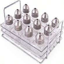 Back Of House Ltd Salt &Amp; Pepper, Spices, Seasonings Empty Rack - Stainless Steel Storage Rack Restaurant Kitchen - 12 Mini