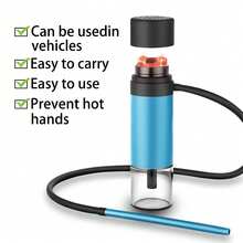 Zestaw przenośnych fajek wodnych z pojedynczym wężem o długości 10 cali, wielofunkcyjna misa do fajki wodnej, akcesoria do fajki wodnej, mini fajka wodna, szisza samochodowa, szisza podróżna, odpowiednia na prezenty z okazji ukończenia szkoły, wieczory kawalerskie, prezenty dla druhen, prezenty na Dzień Ojca, dekoracje na Halloween, prezenty na Halloween, prezenty dla druhen, upominki dla gości weselnych, dekoracje na przyjęcia urodzinowe i artykuły ślubne