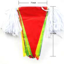250pcs Multicolor Pennant Flags,LOOBJOYGAME 263Ft Nylon Fabric Decorations Grand Opening Banner Rope - Routine - View 2