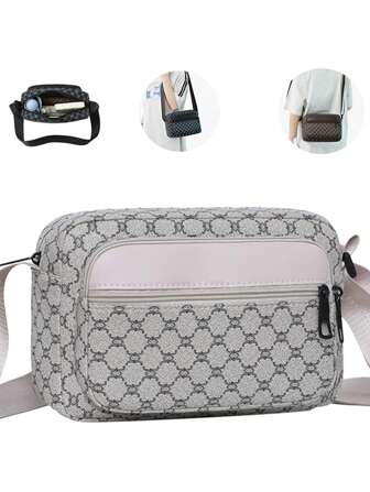 Nouveau sac à bandoulière décontracté à carreaux pour homme, version coréenne, sac banane en cuir,