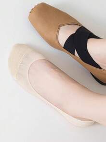 5双夏季网眼无缝薄袜防滑柔软弹力袜，适合运动鞋，女士短袜，船袜，圣诞礼物 - 彩色 - 查看 6