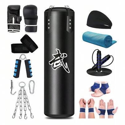 Saco de boxeo profesional Saco de boxeo con guantes de boxeo Colores Negro y Rojo