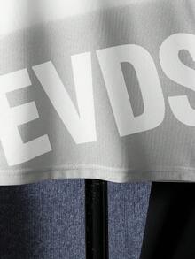 2 pièces/Set Tenue de sport pour adolescents garçons, t-shirt à manches courtes et short de course - Noir et Blanc - Voir 5