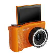 W&O 2MP AF Digital Camera With 3.0-Inch Display 2500mAh Battery 128GB Expandable Type-C Charging MP3 Player Video Recording Flash Light Games Album - Orange - View 7