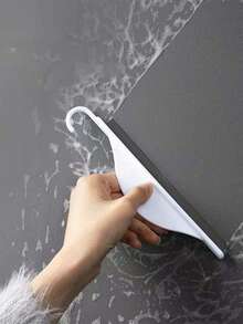 قطعتان (1 كاشطة تنظيف + 1 خطاف لاصق) أداة تنظيف متعددة الوظائف مكشطة صغيرة للأسطح، مكشطة زجاجية للحمام، أداة تنظيف السيليكون، مناسبة لتنظيف زجاج النوافذ والحمام والسيارة، سهلة التشغيل ، أثاث المنزل