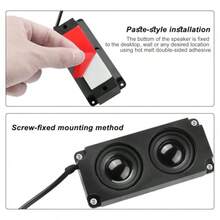 XMSJSIY Motherboard Speaker Internal USB PC Computer Speaker 9 Pin For Desktop Case Audio Stereo Loudspeaker Hidden Small Type DIY0.6M 1.9FT 1 Pairt3q1 - as pic - View 5