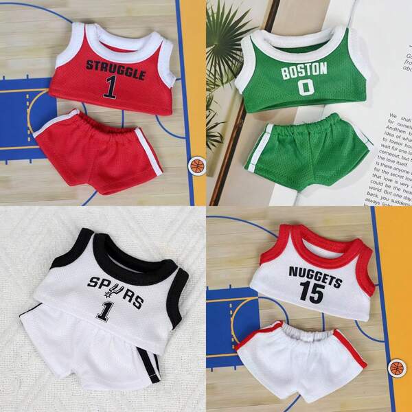 Ropa para muñeca Labobo a escala 1/3, vestimenta de 17cm Labubu, accesorios de figura de plástico de color macaron para Labubu