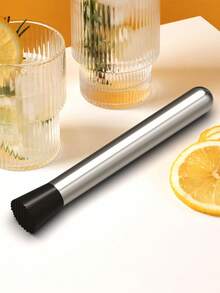 3pcs/Set Stainless Steel Cocktail Muddler And Stirring Spoons, Bar Tools Set - Easily Make Delicious Mojitos And Other Fruit-Based Beverages