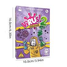 Juego de cartas Virus: Emocionante juego de cartas familiar, para 2-6 jugadores, diversión rápida para noches de fiesta. Juego estratégico familiar y para adultos, diversión y competencia feroz, material de papel, estilo de tarjetas de juego de mesa, alegre reunión familiar y de amigos, juegos de fiesta, juegos de mesa familiares divertidos, fascinantes y entretenidos juegos de cartas