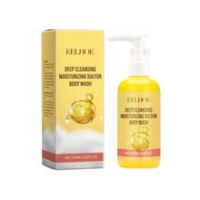 EELHOE Sulfur Mite Removal Body Wash Deep Cleansing Refreshing Oil Control Remove Acnes Dead Skin Dirt Moisturizing Soothing Brightening Improve Rough Skin Rejuvenation Shower Gel - 黃色 - 查看 2