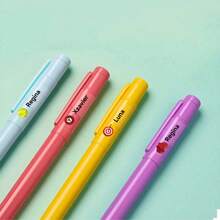 自定义姓名贴纸，个性化 PVC 标签，适用于学生用品、铅笔、水瓶 | 返校和新学期季节必需品、个性化贴纸、自定义透明防水姓名标签。