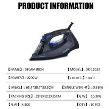 SOKANY Christmas Gift Ceramic Soleplate Steam Iron