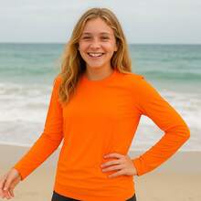 Original UV Protection Thermal T-Shirt Long Sleeve Solar Kids PLT 351 - trái cam - Xem 5