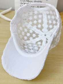 1pc Floral Embroidered Mesh Women's Baseball Hat Gorgeous And Elegant Lace Adjustable Sports Hat