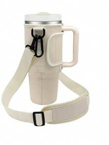 1Pc 40oz Tumbler Case, Compatible With Stanley,Cup Cover/Storage/Organization, Diving Material Cup Cover, Car Handle Cup Protective Cover, Diagonal Strap Adjustable Strap, Suitable For Outdoor Travel, Fitness, Daily Use. Outdoor Travel, Fitness, Daily Use,Mother's Day, Birthday Gift - Multicolor - View 6
