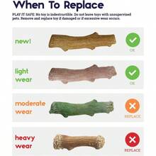 Dogwood Durable Dog Chew Toy Large Long Lasting Chew Stick Made With Real Wood USA Made L