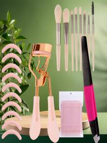 1pc/Professional Natural And Long-Lasting Eyelash Curler Set With Eye Shape - Fitting Design, A Travel Makeup Tool. No Need For Electricity, Quickly Curls Lashes Effortlessly. A Must - Have For Beauty Makeup, Suitable For Daily Use, Office, Travel And Business Trips. It's A Practical Beauty Makeup Tool.,Makeup,Cheap,Room Decor,Vanity,Travel,Bedroom,Makeup Accessories,Eyelash Curler