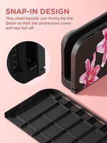 1pc Switch 2 Protective Case (2025) Gaming Accessories, Fits Switch 2/Switch OLED/Switch NS/Lite, Floral Print TPU Protective Cover, Storage Bag, Card Slot Base, Best Gift For Switch Players